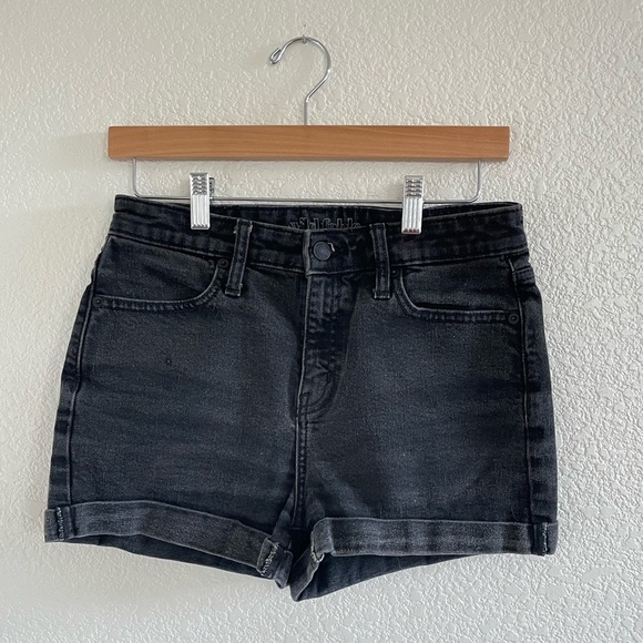 Wild Fable | Charcoal cuffed high rise denim shorts jean size 4 - Picture 1 of 6